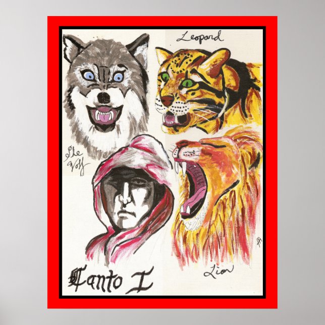 Dante's Inferno, Canto I Print Poster (Framsidan)