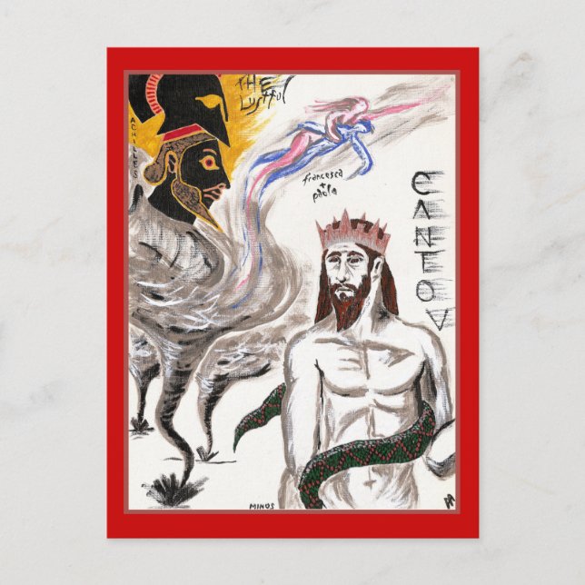 Dante's Inferno, Canto V vykort (Framsida)