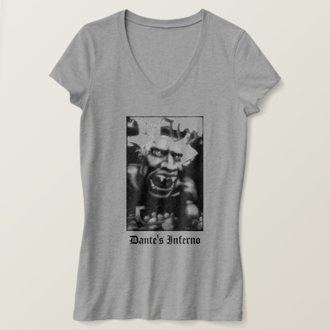 Dante's Inferno Dam-shirt T Shirt (Design framsida)