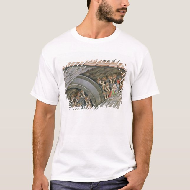 Dantes Inferno med en kommentar Tee Shirt (Framsida)
