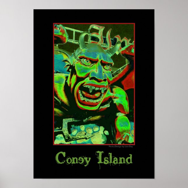 Dante's Inferno Spookhouse Psychedelic Poster (Framsidan)