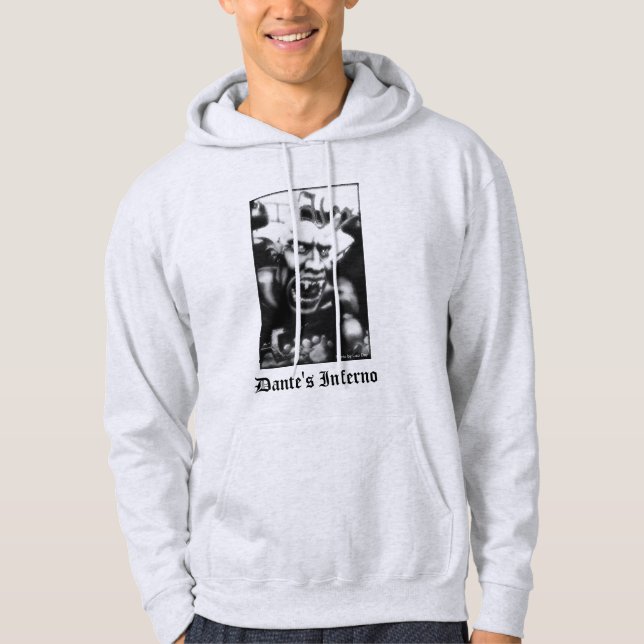 Dantes Inferno Vuxen Hoodie Sweatshirt (Framsida)