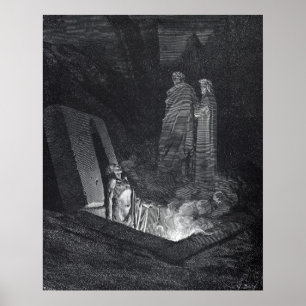 Dantes Infernoaffisch av Gustave Dore Poster