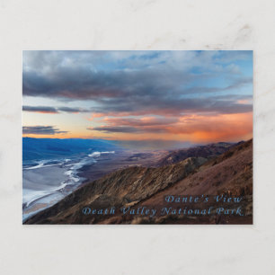 Dante's View Death Valley National Park Postcard Vykort