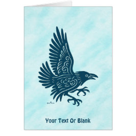 Danuta Blue Raven Greeting Card Hälsningskort