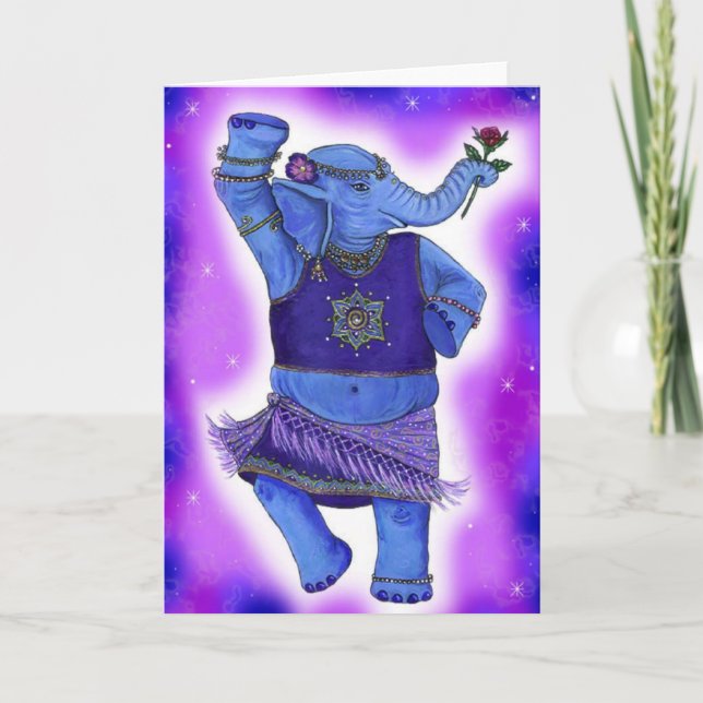 Danuta Elephant Greeting Card Kort (Framsida)