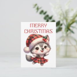 Danuta Husky Valp - julkort