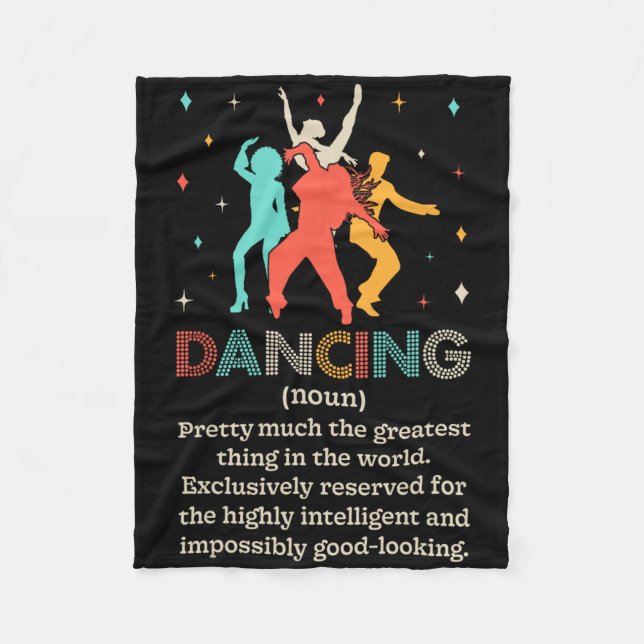 Danuta Noun Definition Funny Dancer Dance Diction Fleecefilt (Framsidan)