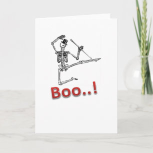 Danuta Skeleton roligt Halloween-styrkort Kort