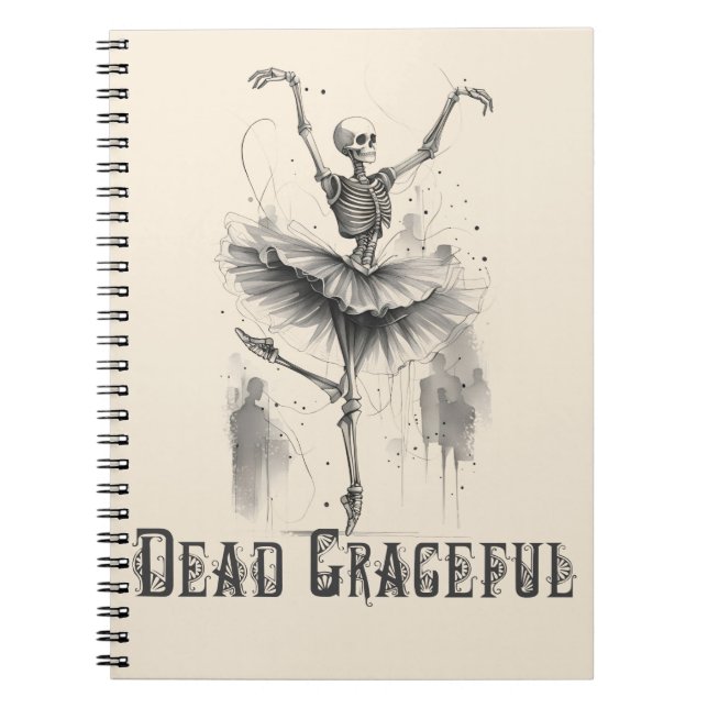Danuta Skeletons Dead Gracval Notebook Anteckningsbok (Framsidan)