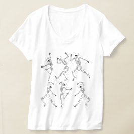 Danuta Skeletons Halloween Design Design med pumpo T Shirt