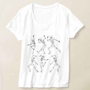 Danuta Skeletons Halloween Design Design med pumpo T Shirt