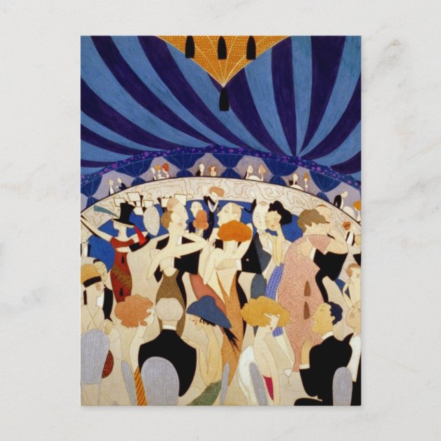 Danuta till en Jazz Band Vykort (Framsida)