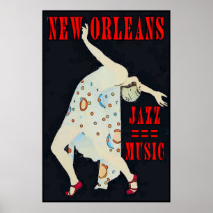 Danuta till Jazz Music Orleans Poster