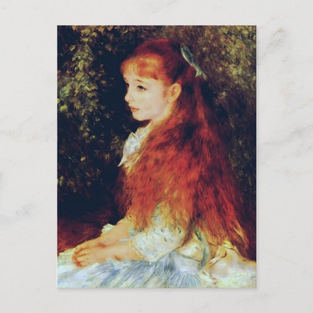 d'Anvers för Pierre-Auguste Renoir- Mlle Irene Vykort (Framsida)