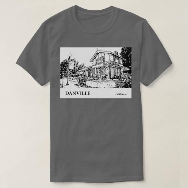 Danville California TShirt 2 T Shirt (Design framsida)
