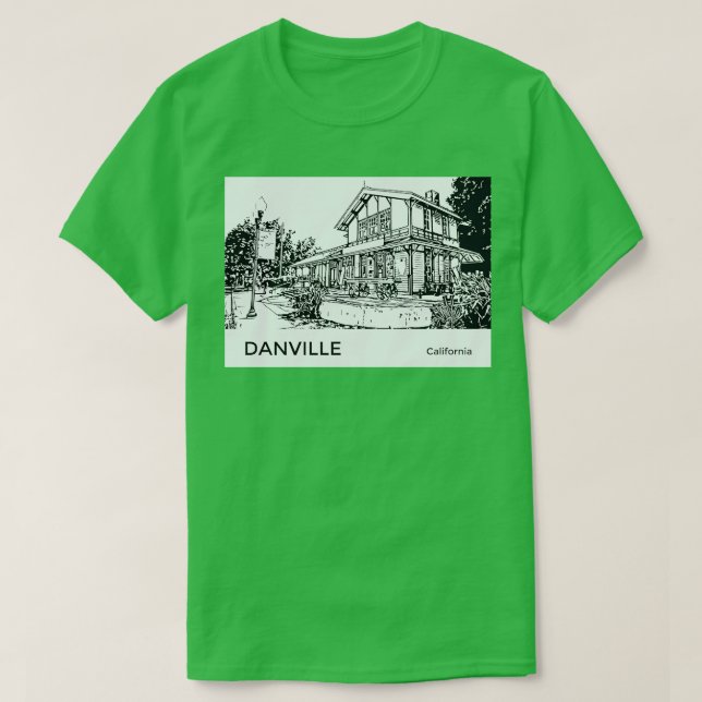Danville California TShirt T Shirt (Design framsida)