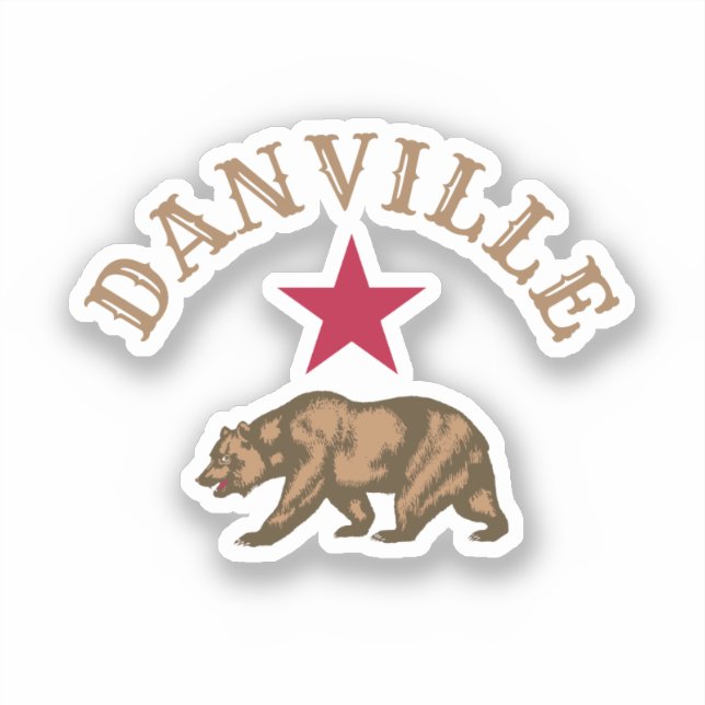 Danville, Kalifornien Klistermärken (Framsida)