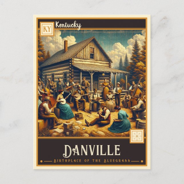 Danville, Kentucky | VINTAGE Vykort (Framsida)