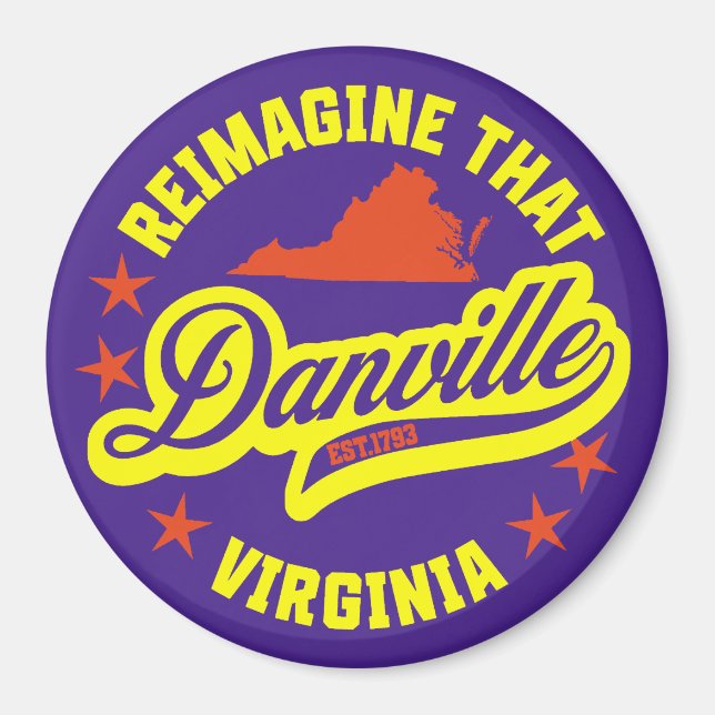 Danville, Virginia Magnet (Framsidan)
