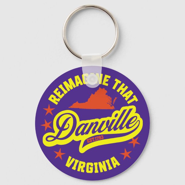 Danville, Virginia Nyckelring (Framsida)