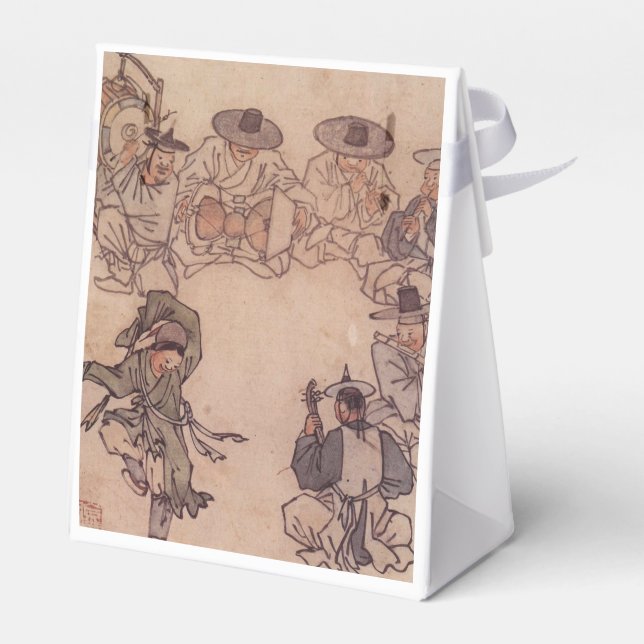 Danwon Mudong Koreansk traditionell målningsgrafik Presentaskar (Baksidan Sidan)