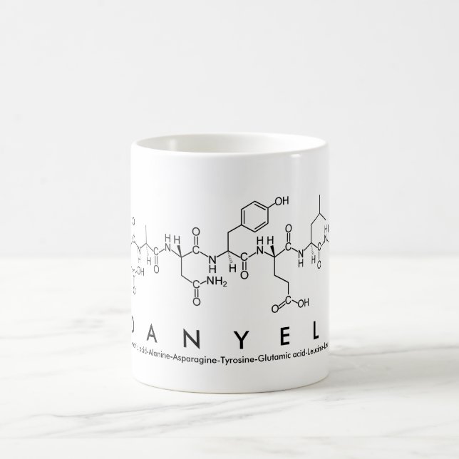 Danyell peptide namn mugg (Center)