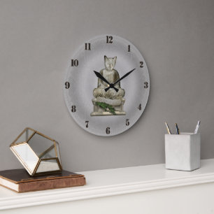 Dao of Meow Clock Stor Klocka
