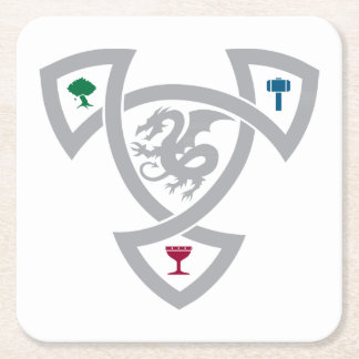 DAoC Square Underlägg med Knot Papper Kvadrat