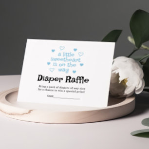 Daper Raffle Blue boyens babyskort Tilläggskort