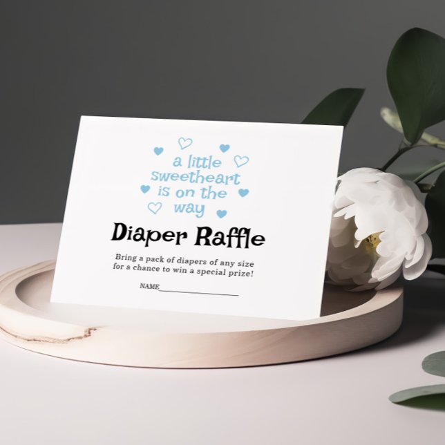 Daper Raffle Blue boyens babyskort Tilläggskort (Skapare uppladdad)