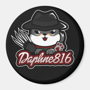 Daphne 816 Halloween magnet - svart
