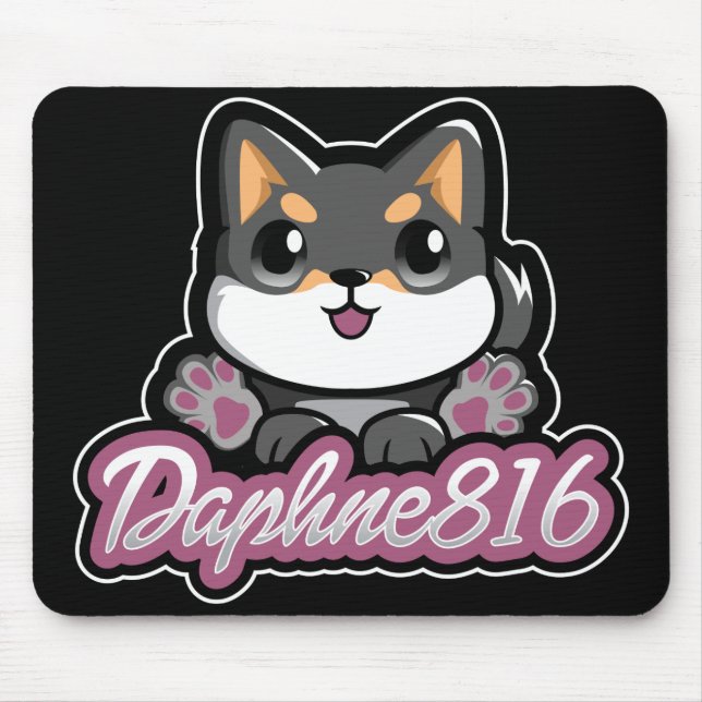 Daphne 816 Mousepad - svart Musmatta (Framsidan)