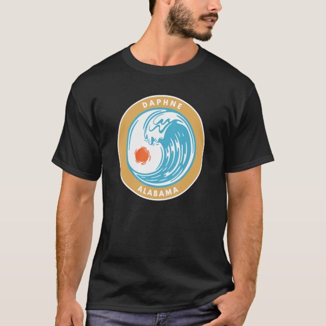 Daphne Alabama Al Beach Ocean Wave Vacation Souven T Shirt (Framsida)