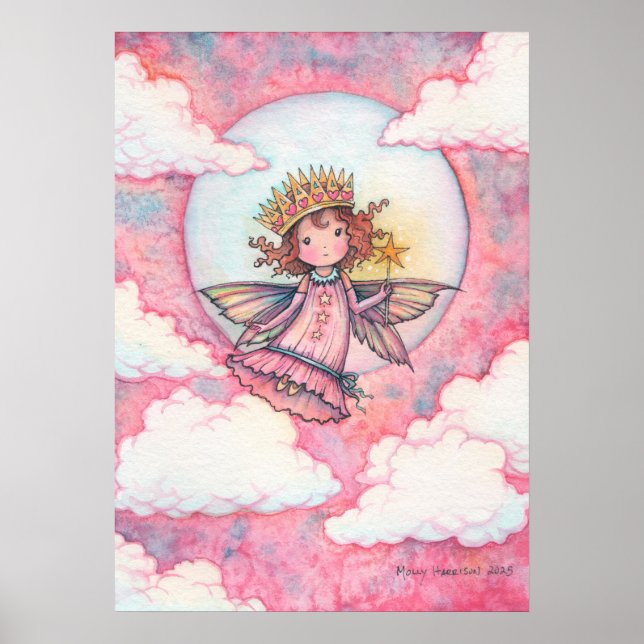 Daphne Älvprinsessa Konst av Molly Harrison Poster (Framsidan)