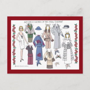 Daphne art décodam av 20-tal vykort