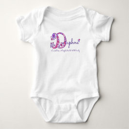 Daphne Flickor namn och D monogramskjorta T Shirt