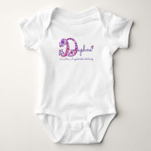 Daphne Flickor namn och D monogramskjorta T Shirt