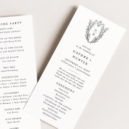 DAPHNE Greenery Black White Vapensköld Monogram Br Program