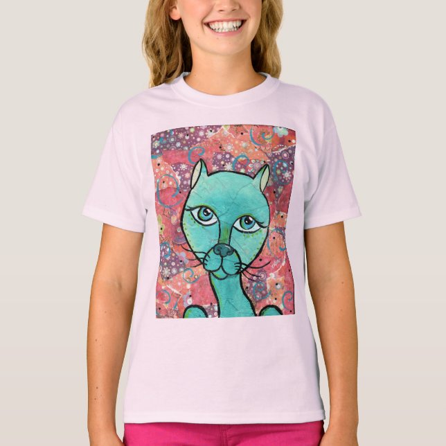 Daphne: Katt Tee Shirt (Framsida)