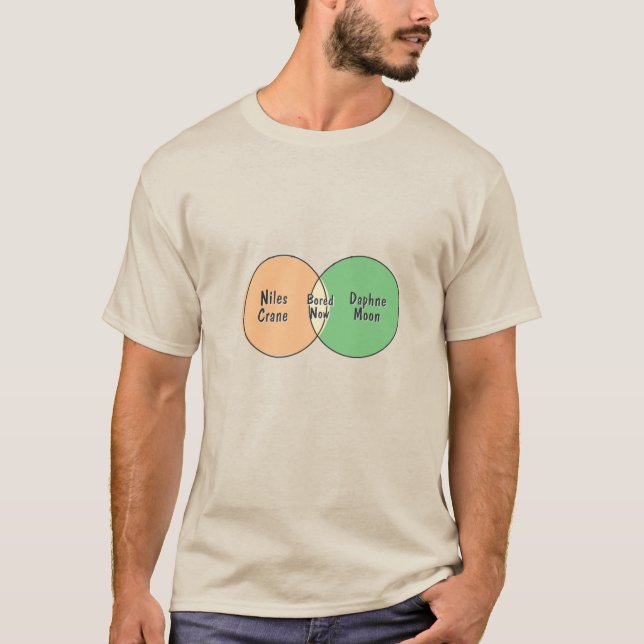 Daphne nu Daphne Måne Niles Crane-vindsdiagram T Shirt (Framsida)
