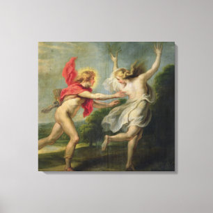 Daphne och Apollo (olja) Canvastryck