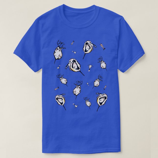 Daphnia spec Crustacea collage T Shirt (Design framsida)