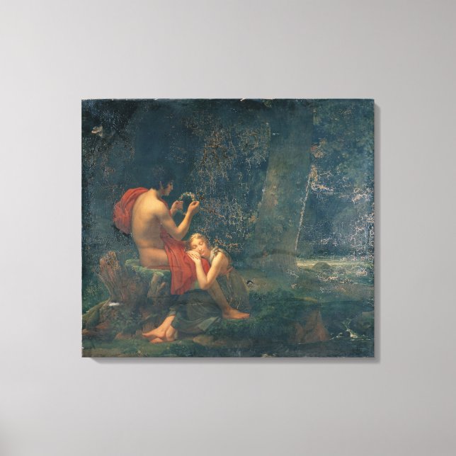 Daphnis och Chloe, 1824-25 Canvastryck (Framsida)