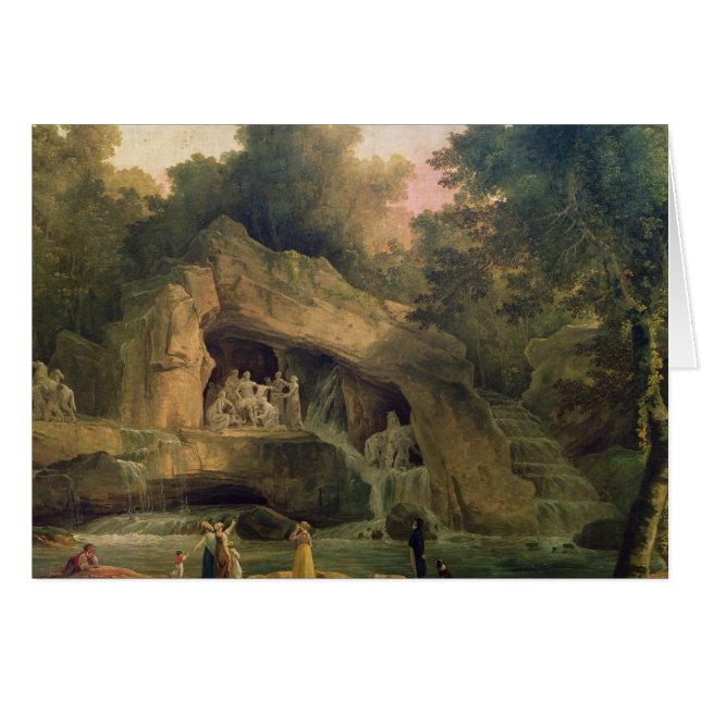D'Apolloen för Bosquet des Bains Hälsningskort (Framsidan Horizontal)