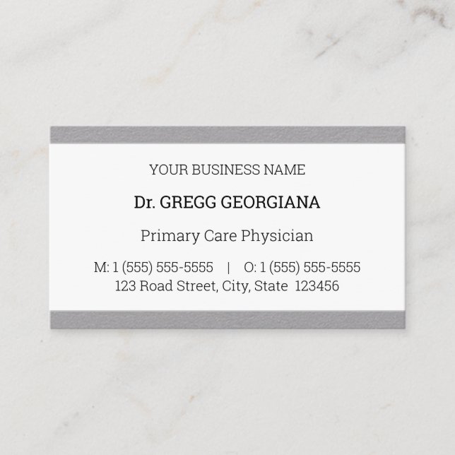 Dapper, Affärskortet Hälsovård, Professionell Visitkort (Framsida)