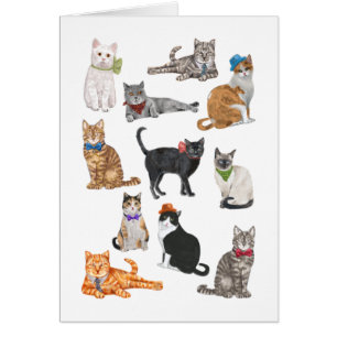 Dapper Cats Hälsningskort