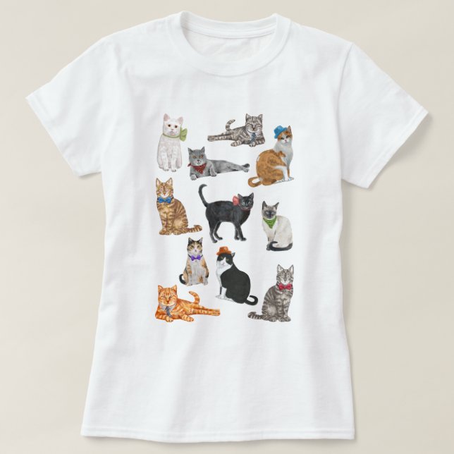 Dapper Cats T-shirt (Design framsida)