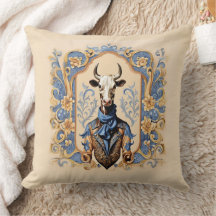 Dapper CowBoy Funny Modern Cow Art