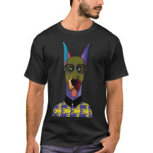 "Dapper Doggo Drip" Färg Pop T-Shirt